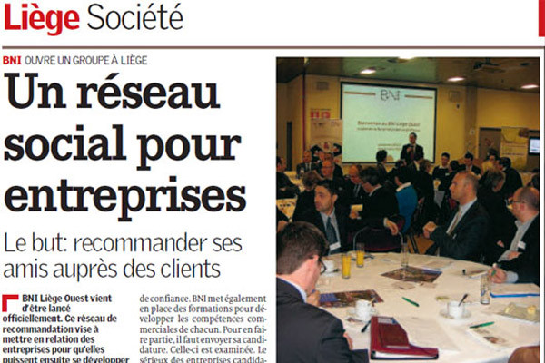 BNI Liège ouest: Groupe de recommandation d'affaires BNI