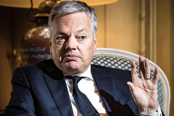 Didier Reynders en vidéo conférence chez E-net