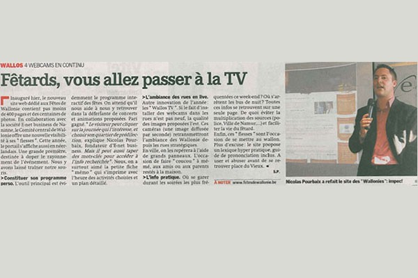 Wallos TV: Webcams pour les fêtes de Wallonie
