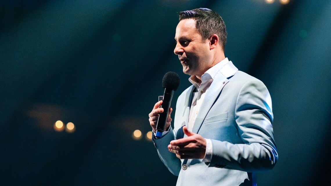 Nicolas Pourbaix lors de l’appel à l’innovation by e-net.